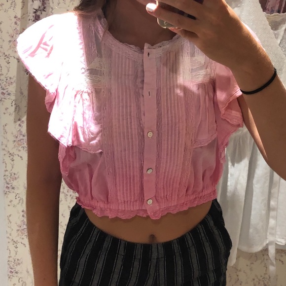 LoveShackFancy one of a kind hand died blouse - Picture 3 of 5